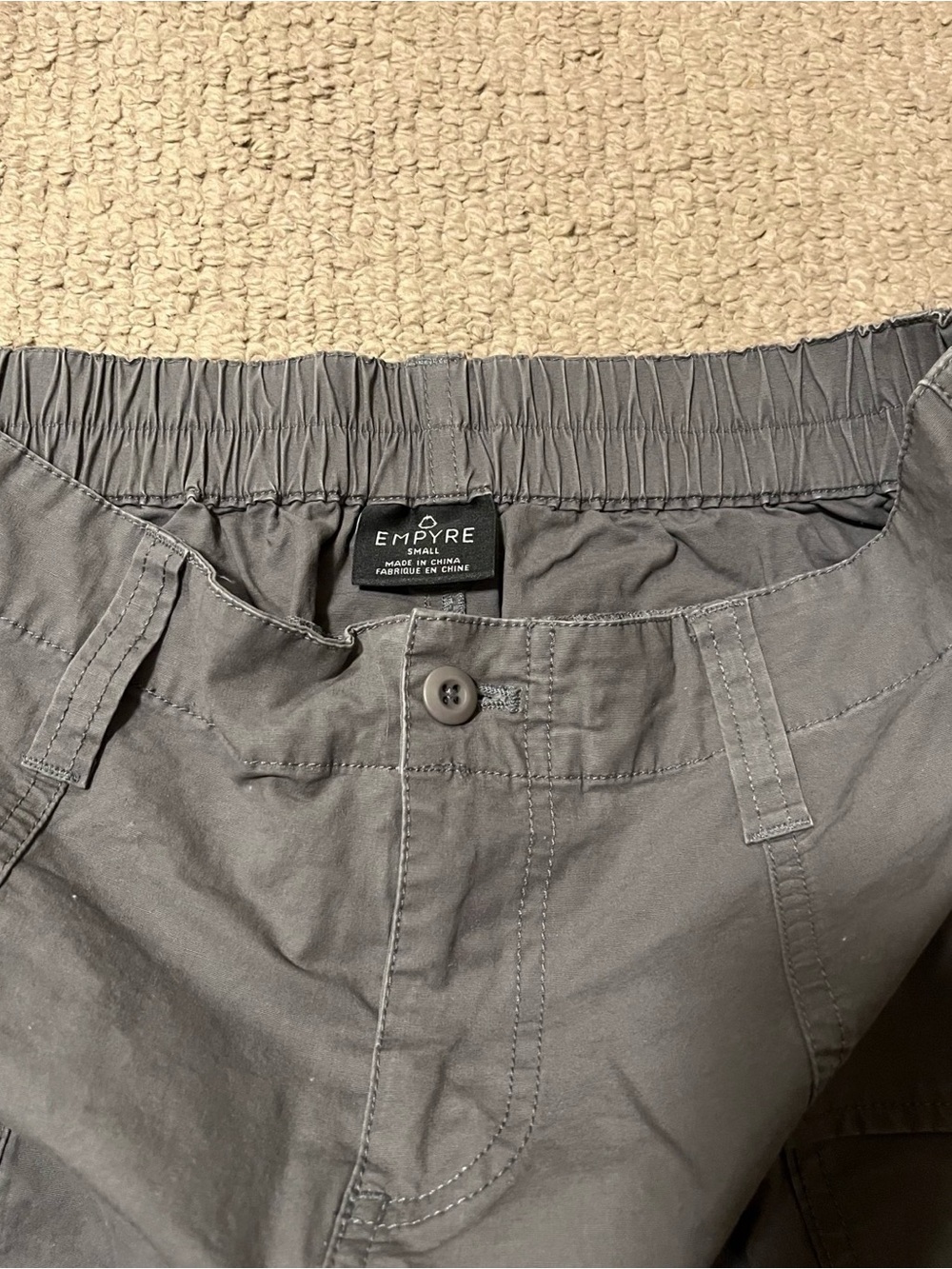 Grey Cargo Pocket Mini Skirt - Picture 4 of 4